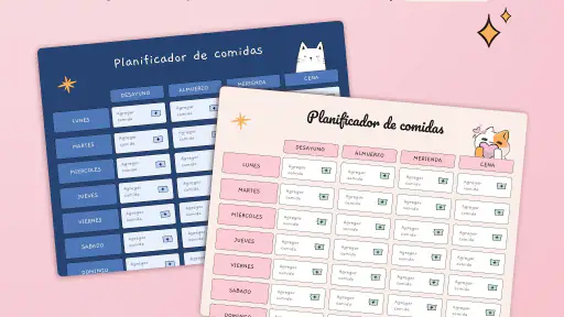 Planificador de menú semanal screenshot