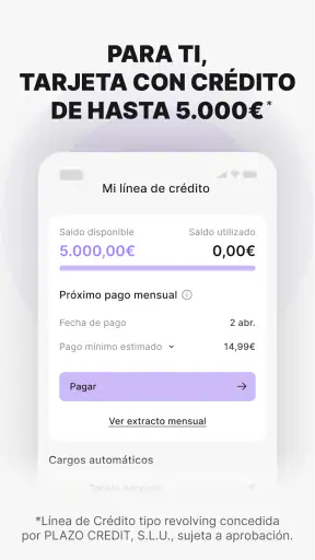 Plazo: Tarjeta y préstamos screenshot