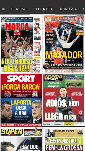 Portadas Periódicos screenshot
