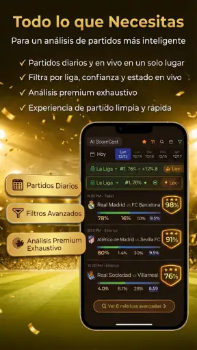 Predicciones Fútbol IA screenshot