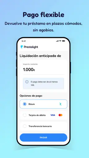 Prestalight-préstamos rápidos screenshot