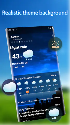 Previsión meteorológica screenshot
