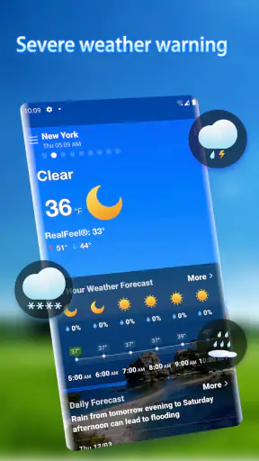 Previsión meteorológica screenshot