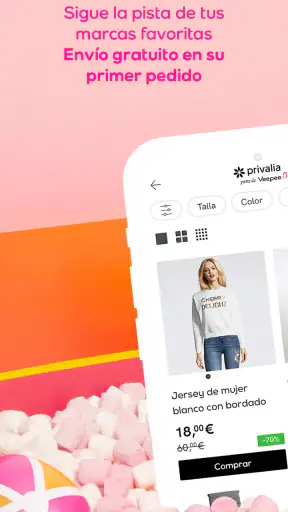 Privalia - outlet shopping screenshot