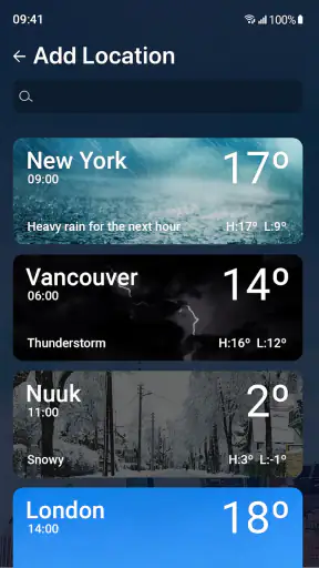 Pronóstico del tiempo screenshot