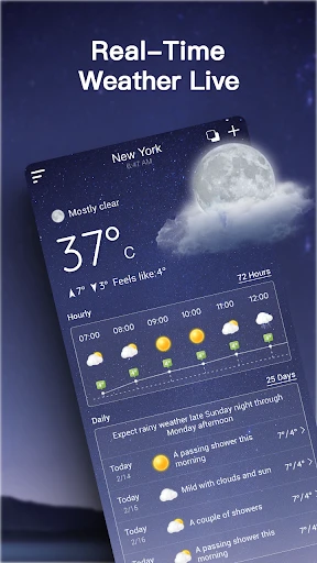 Pronóstico del tiempo en vivo screenshot
