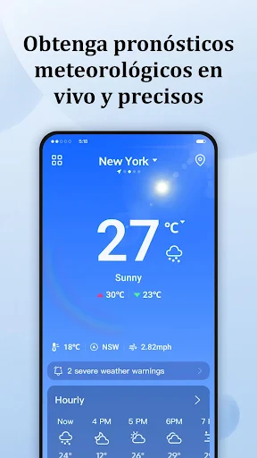 Pronóstico diario screenshot