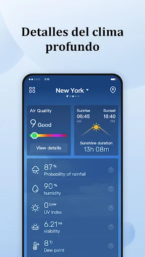 Pronóstico diario screenshot