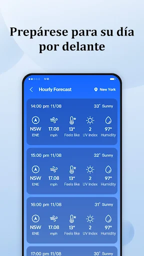 Pronóstico diario screenshot