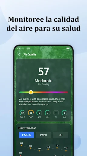 Pronóstico diario screenshot
