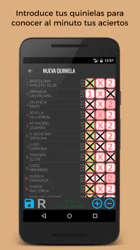 Quiniela screenshot