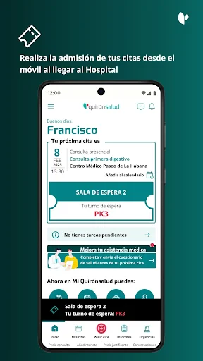Quirónsalud screenshot