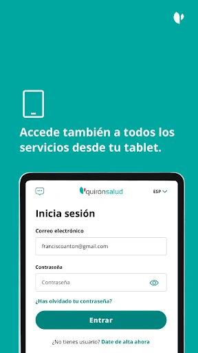 Quirónsalud screenshot