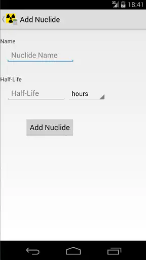 Radioactive Decay Calculator screenshot