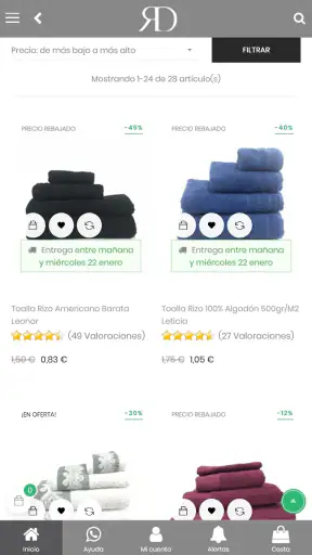 RD Tiendas Textil Hogar screenshot