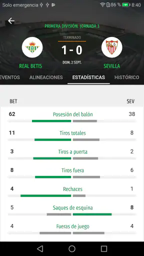Real Betis Balompié screenshot