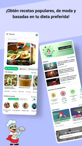 Recetas de dieta diabética screenshot