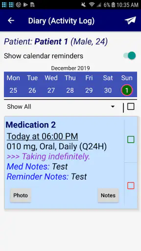 Recordatorio de Medicamentos screenshot