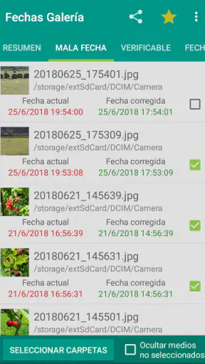 Recuperar galería ordenación screenshot