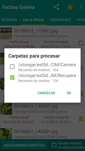 Recuperar galería ordenación screenshot