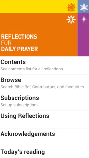 Reflections for Daily Prayer screenshot