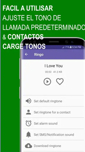 Ringo Tonos y Notificaciones screenshot