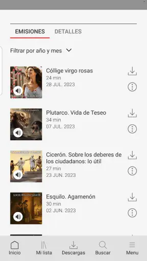 RNE Audio screenshot