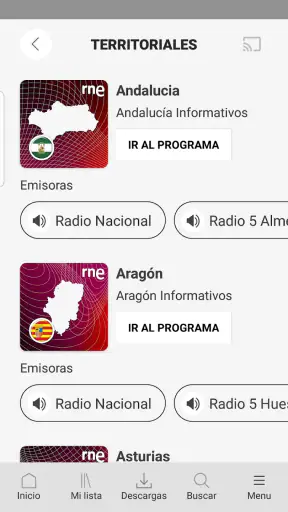 RNE Audio screenshot