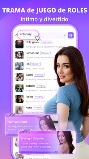 Rosytalk - personaje IA RP screenshot