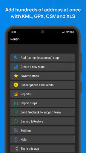 Routin Planificador de Ruta screenshot