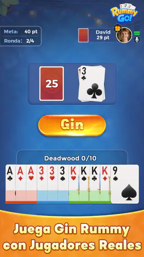 Rummy GO! - Cartas clásicas screenshot