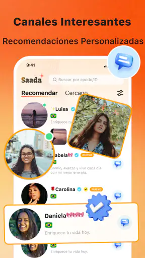 Saada - Live chat y voz screenshot