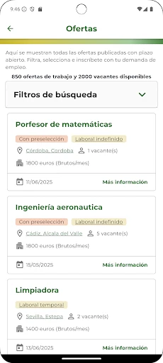 SAE.Servicio Andaluz de Empleo screenshot
