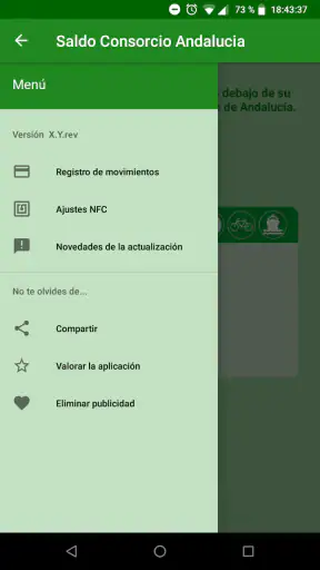 Saldo Transportes Andalucía screenshot