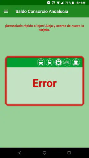 Saldo Transportes Andalucía screenshot