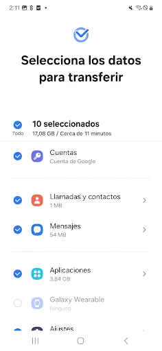 Samsung Smart Switch Mobile screenshot