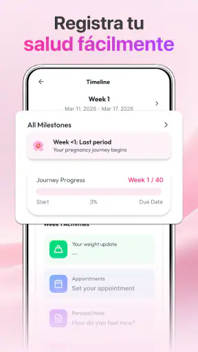 Seguimiento de Embarazo y Bebé screenshot