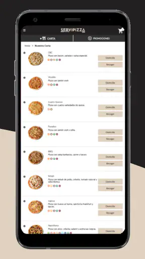 ServiPizza screenshot