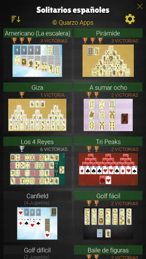 Solitarios españoles Colección screenshot