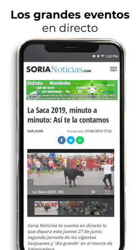 Soria Noticias: Diario Digital screenshot