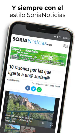 Soria Noticias: Diario Digital screenshot