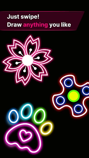 Spinner de dedo: Arte glow screenshot