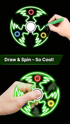 Spinner de dedo: Arte glow screenshot