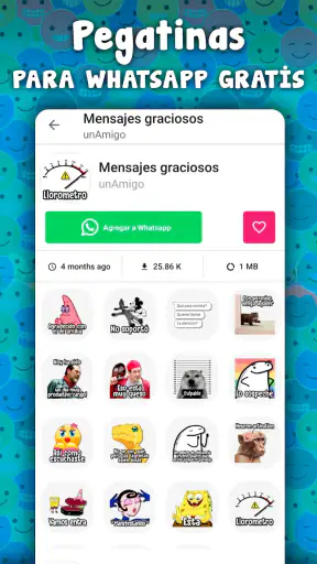 Stickers graciosos para WhatsA screenshot