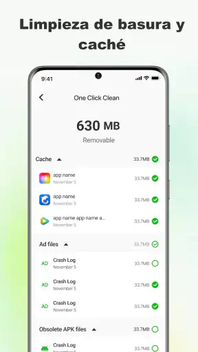 SwiClean — Basura y caché screenshot
