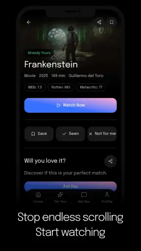 TasteRay: What to Watch? screenshot