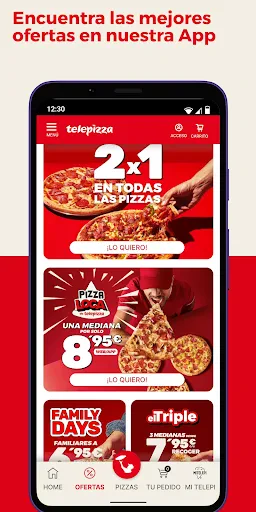 Telepizza Comida a Domicilio screenshot