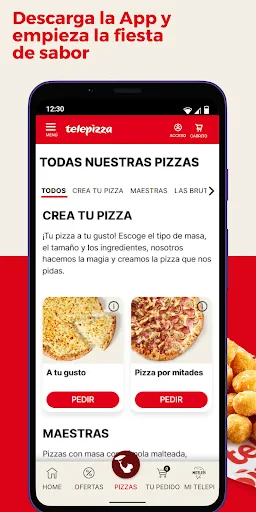 Telepizza Comida a Domicilio screenshot