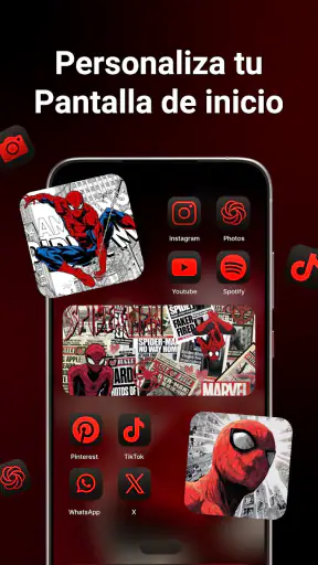 Tema de Teléfono Iconos Widget screenshot