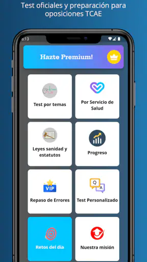 Test auxiliar enfermería -TCAE screenshot